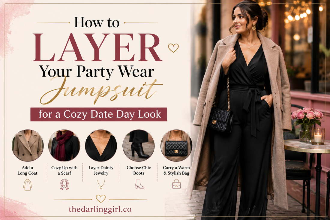How to Layer Your Party Wear Jumpsuit for a Cozy Date Day Look