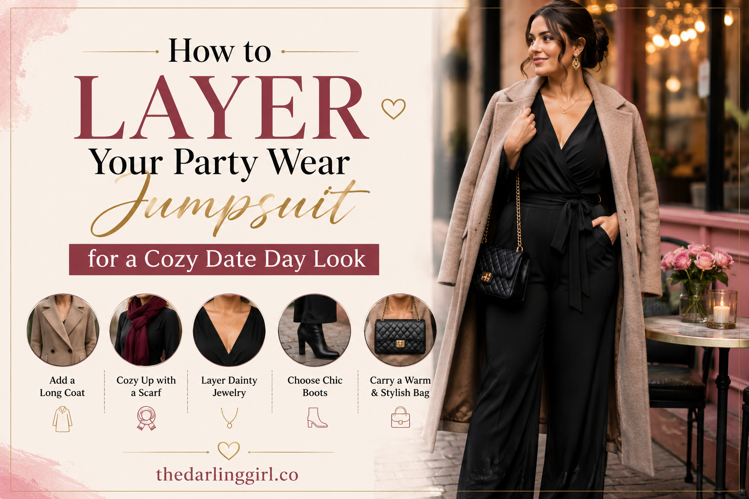 How to Layer Your Party Wear Jumpsuit for a Cozy Date Day Look