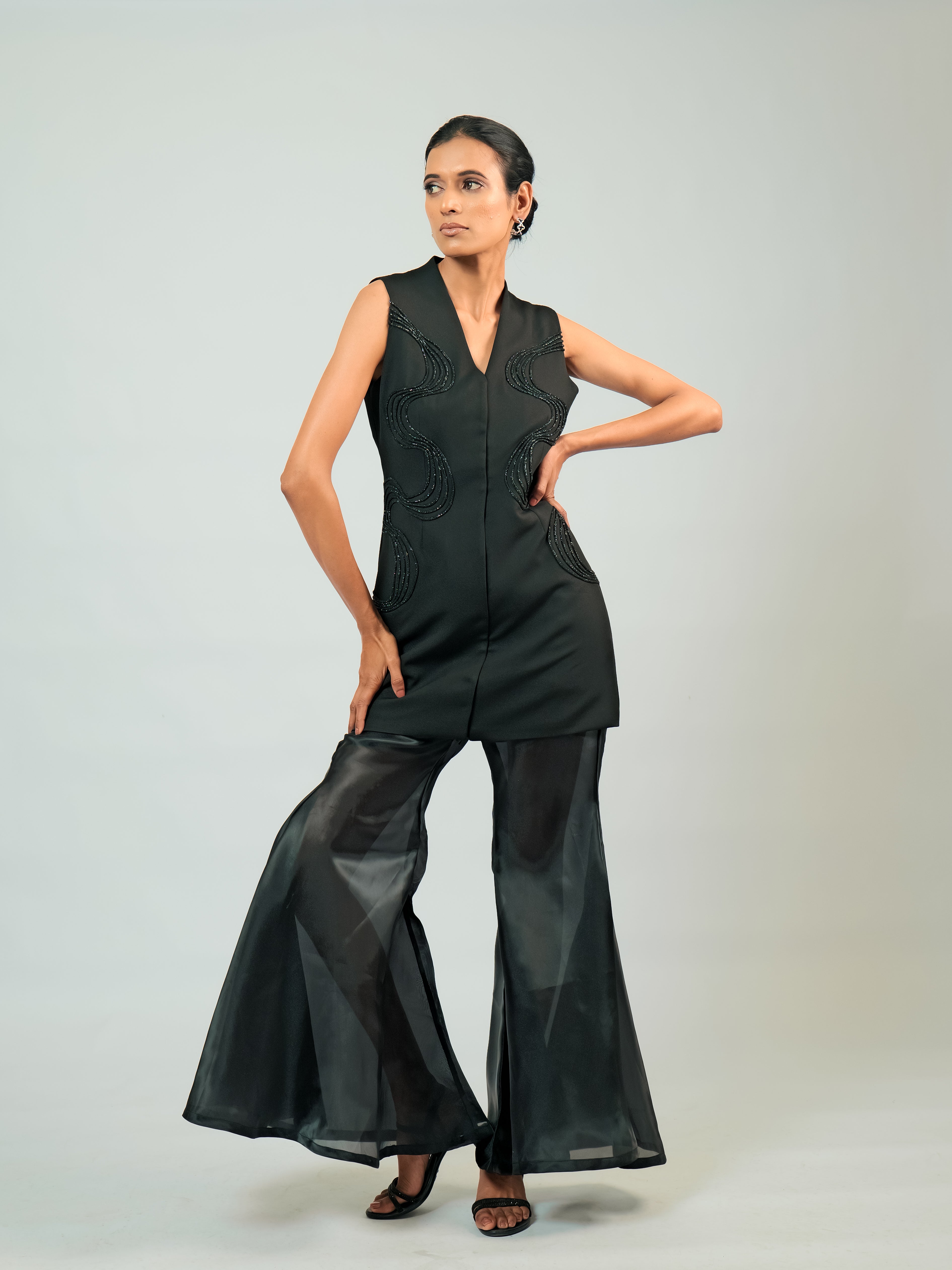 Oliver Jacket Dress with Wave Pant