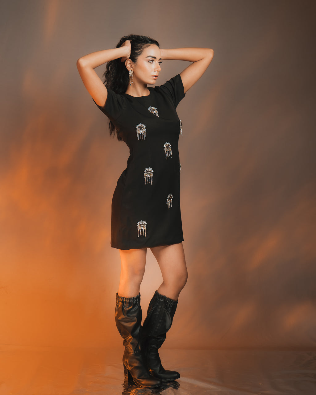 Baroque Embellished Dress