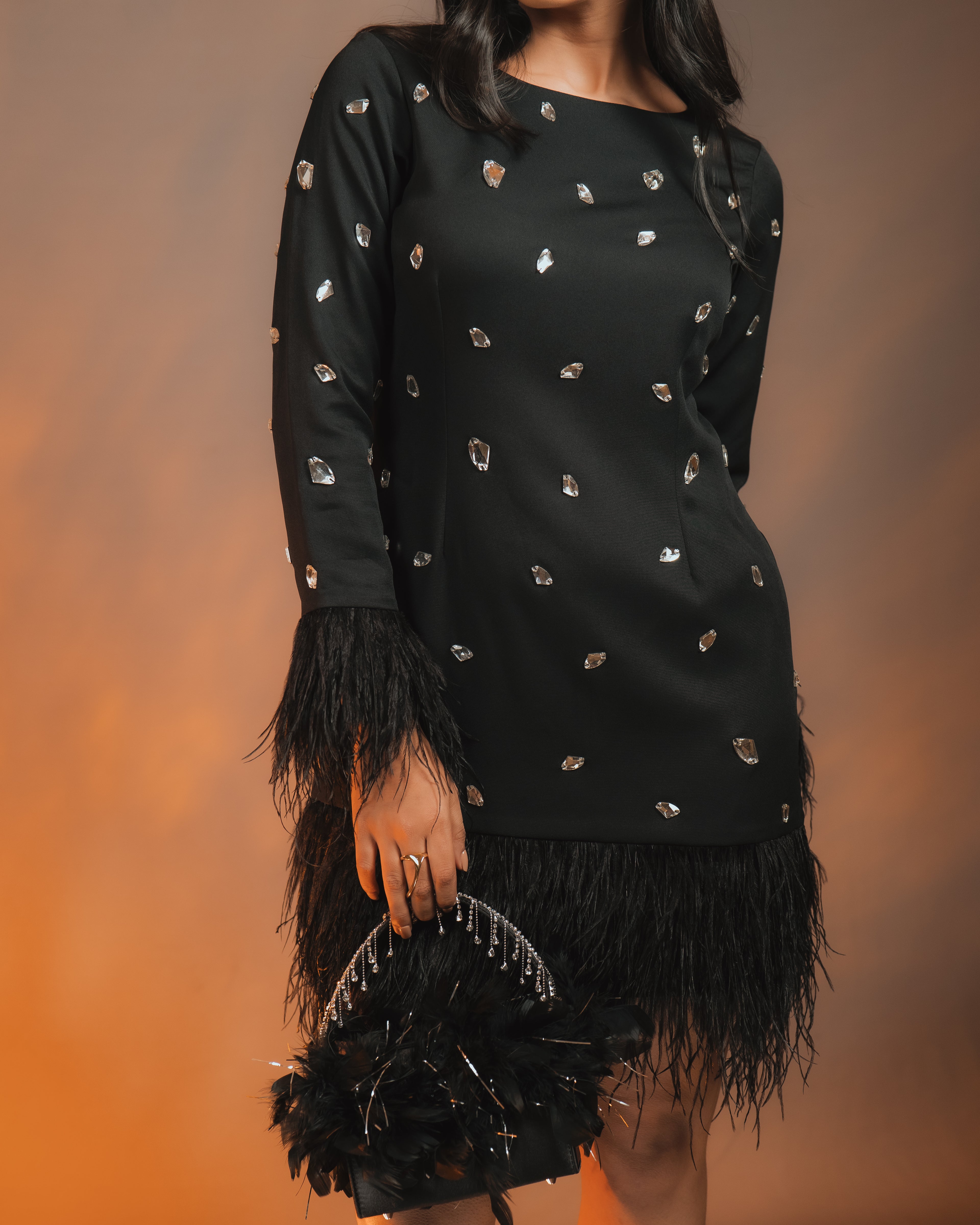 Starlight Fur Dress
