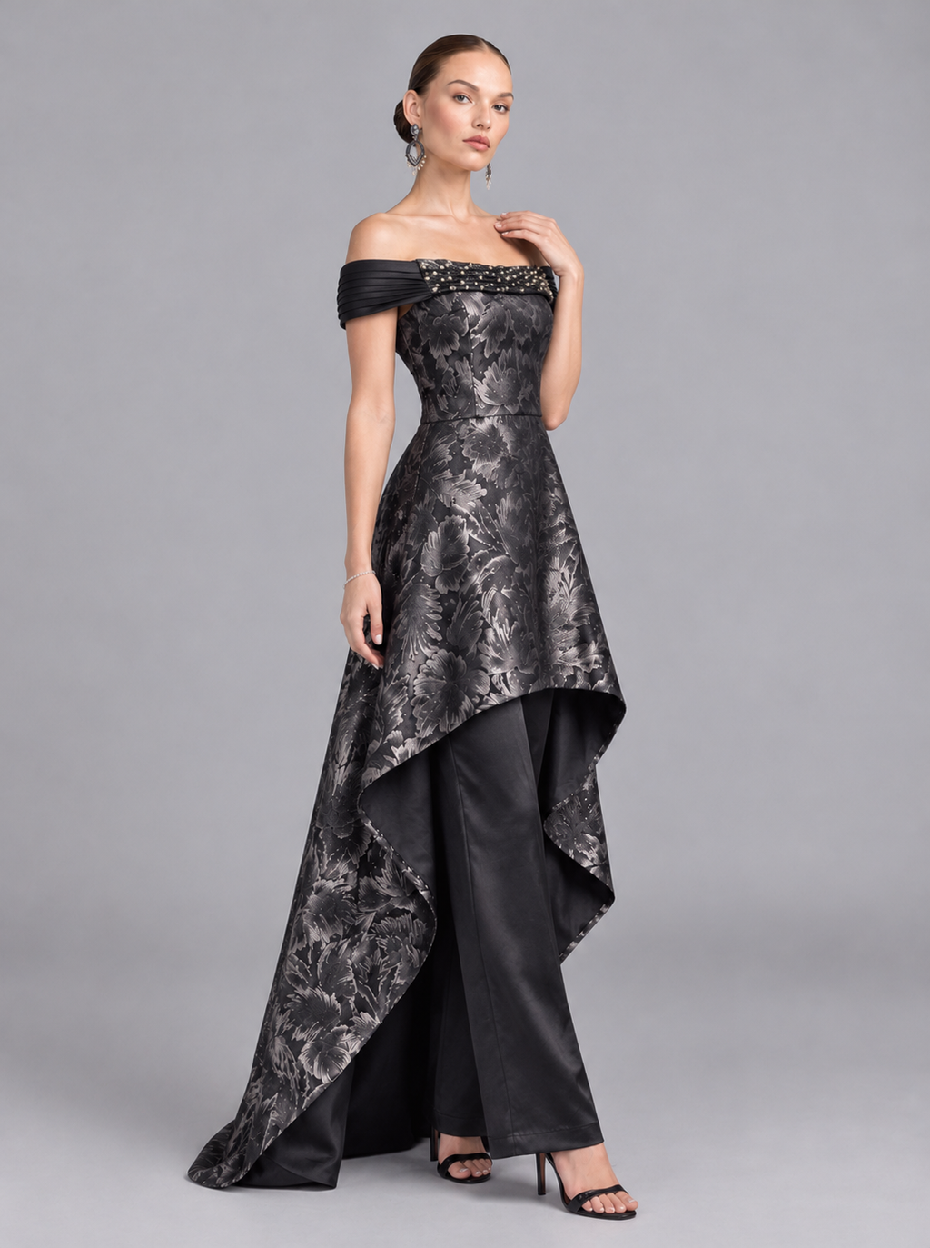 Silver Petal Gown